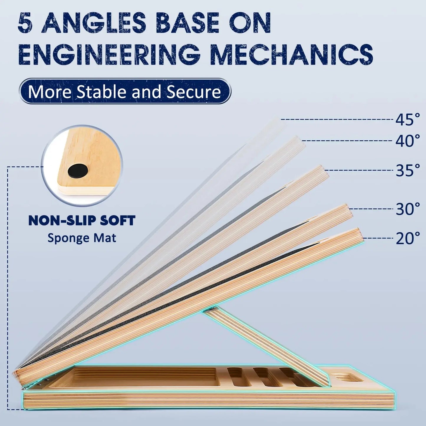 Squat Incline Stretch Board for Calf Stretching Wood Wedge