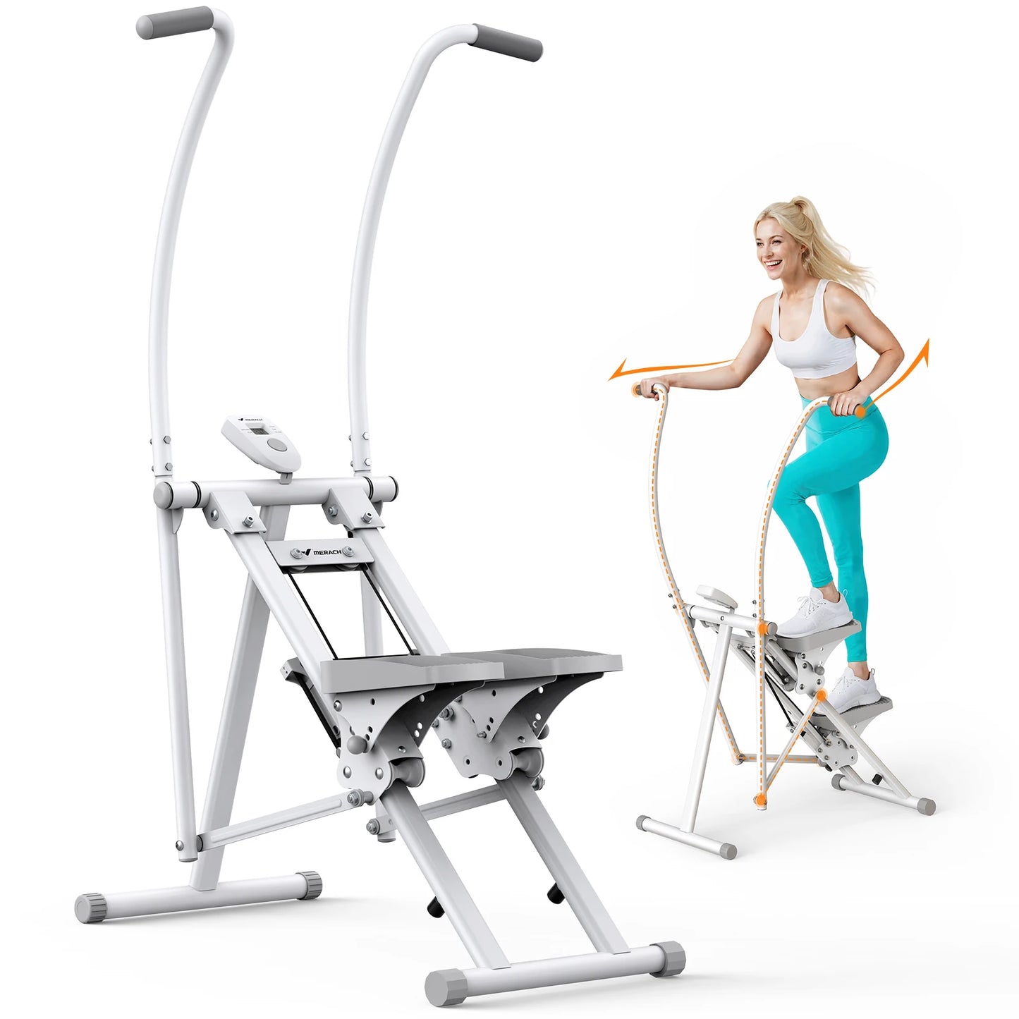 Compact Folding Stair Stepper for Full‑Body Workouts