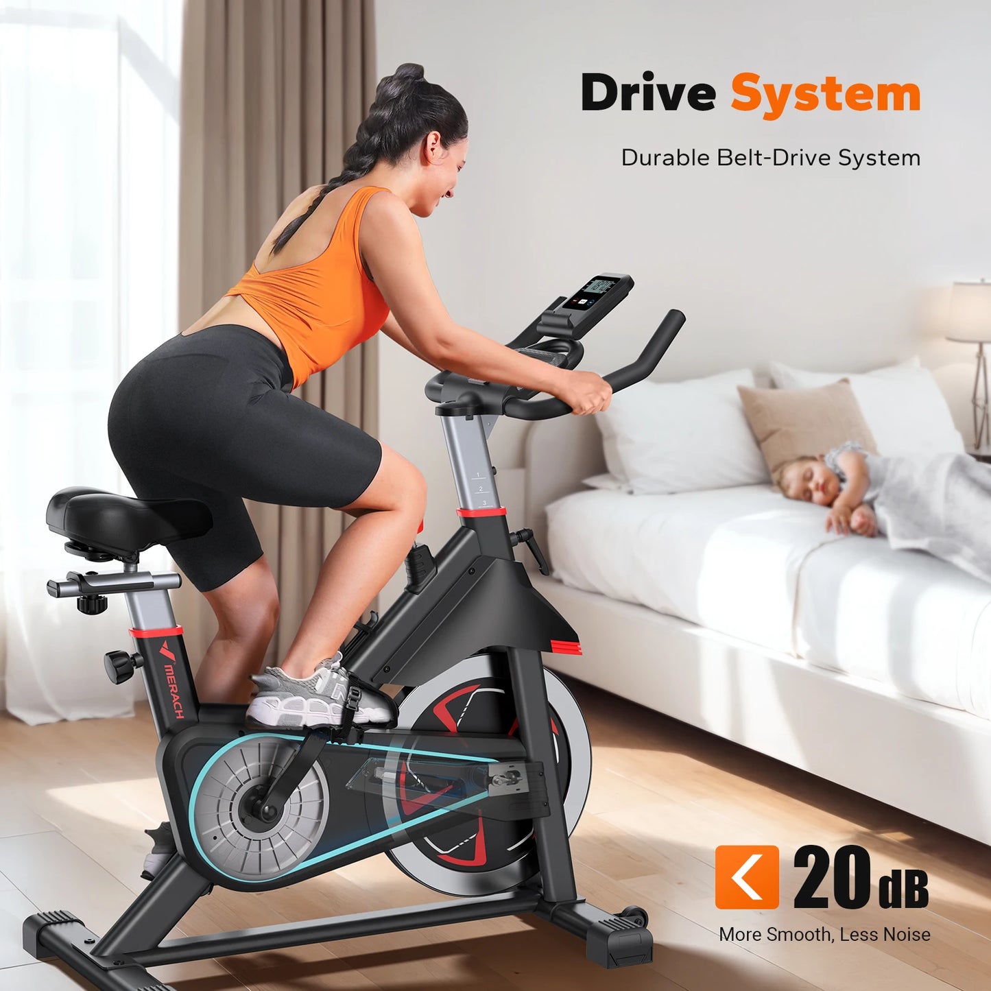 Magnetic Indoor Cycling Bike with Smart App