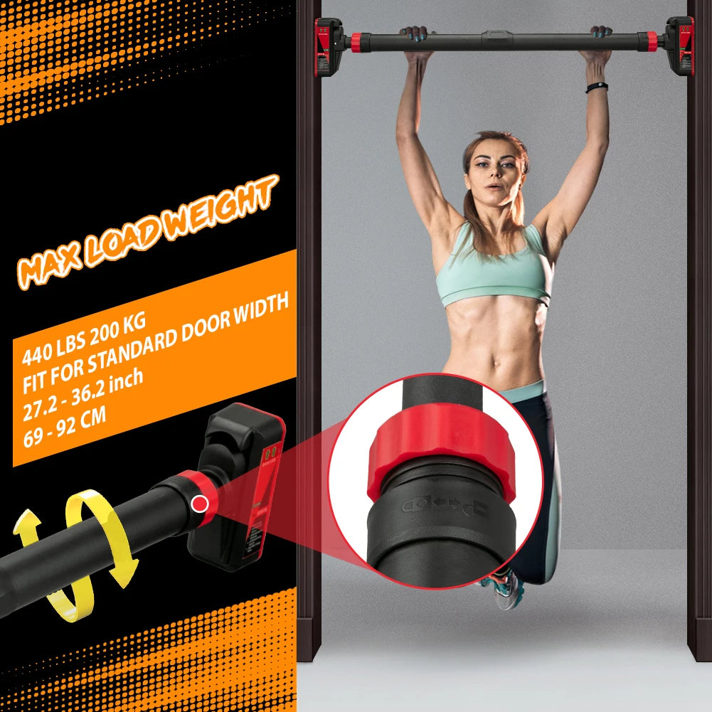 Adjustable Doorway Pull‑Up Bar with Level Gauge
