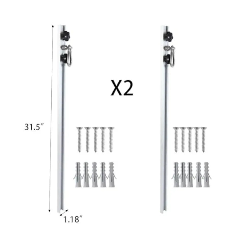 Adjustable Resistance Band Wall Anchor System