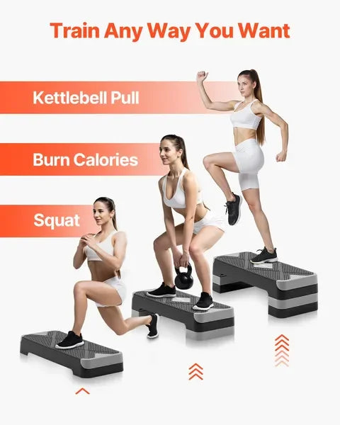 Adjustable 28" AeroExercise Step Platform Trainer