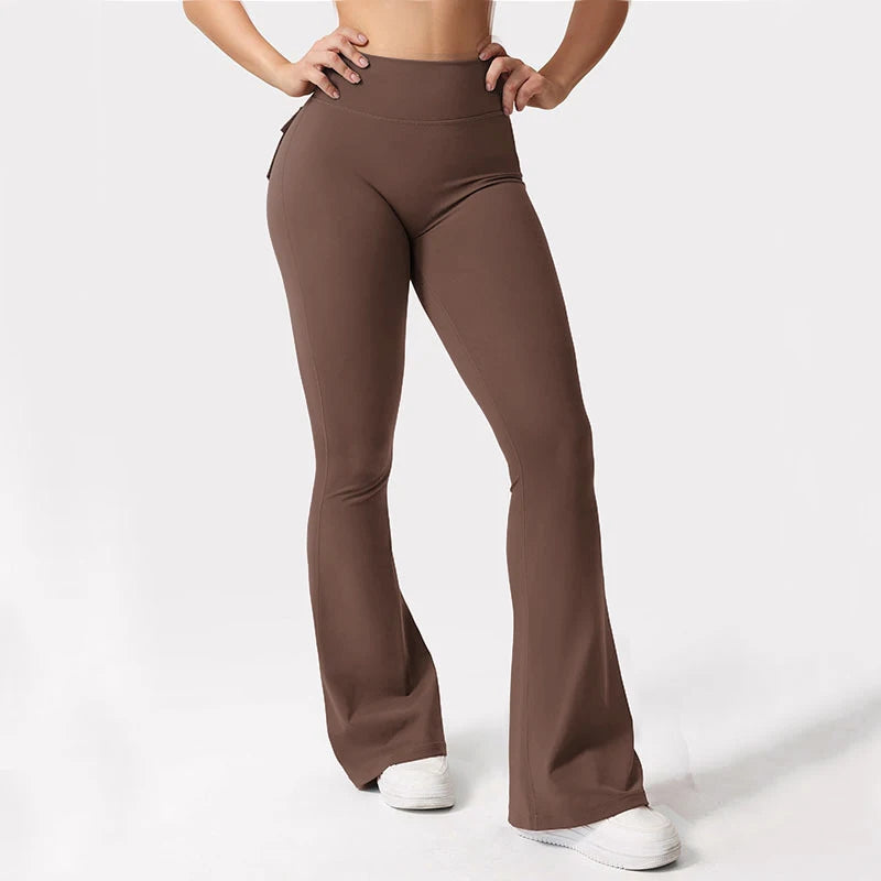 Women's Yoga Trousers, High-Waisted Tummy-Control
