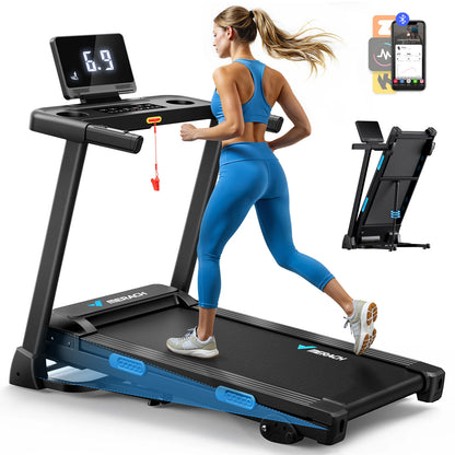 Foldable Incline Treadmill with Bluetooth