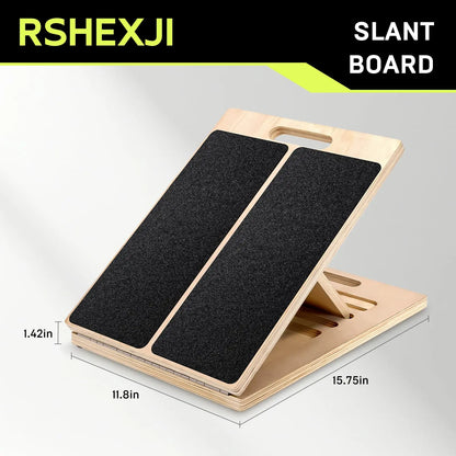 Squat Incline Stretch Board for Calf Stretching Wood Wedge