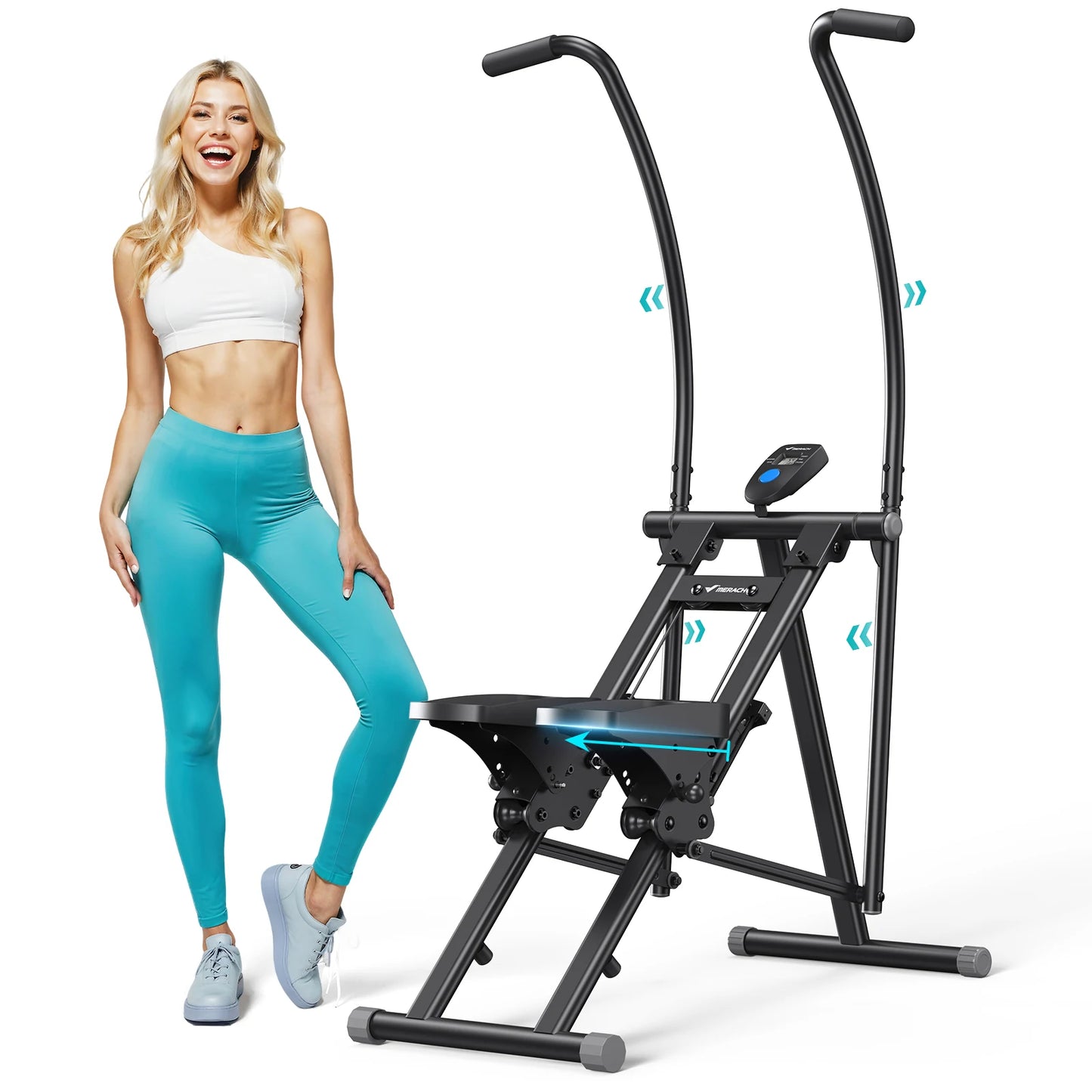 Compact Folding Stair Stepper for Full‑Body Workouts