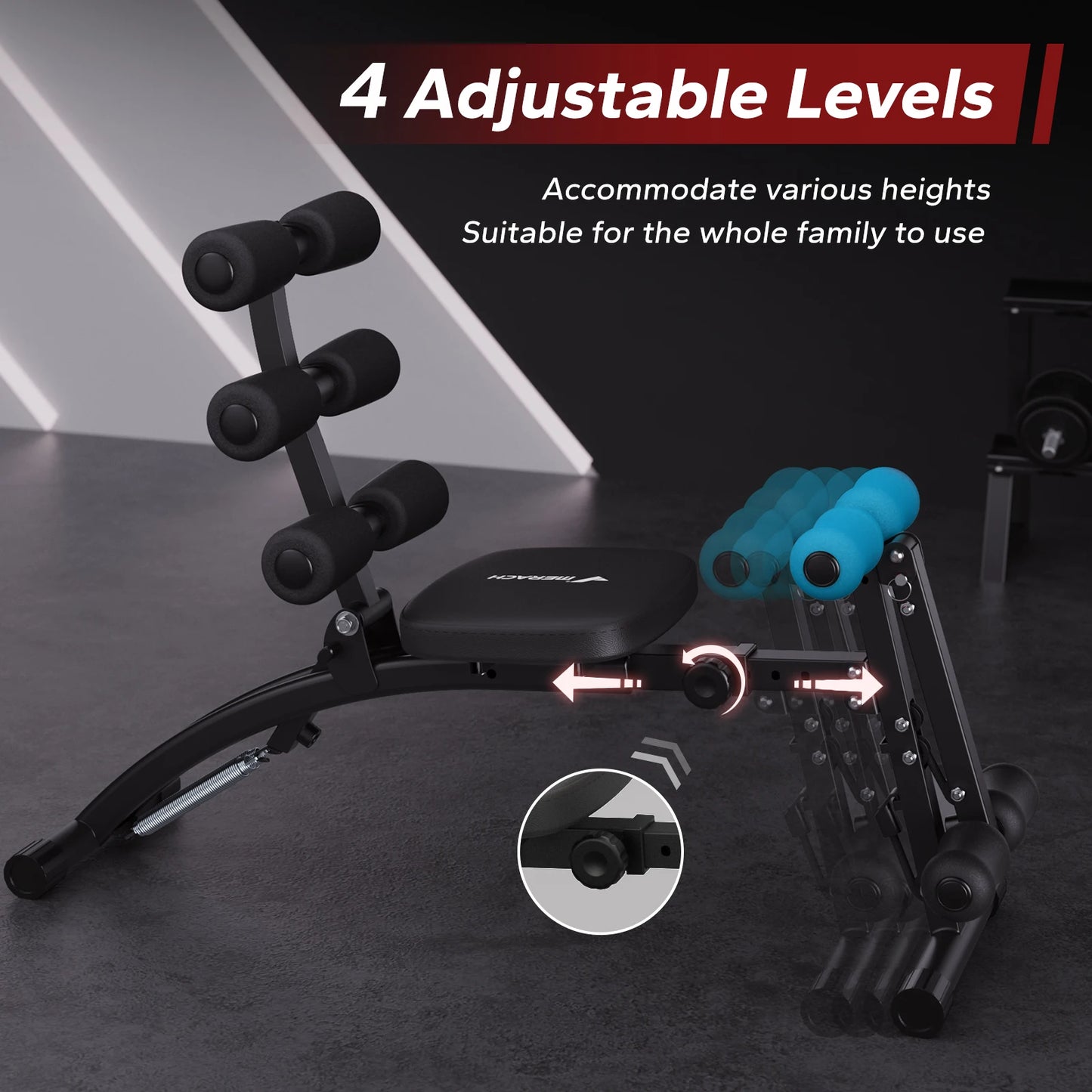 Multi‑Functional Adjustable Ab Trainer Exercise Machine