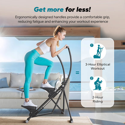 Compact Folding Stair Stepper for Full‑Body Workouts