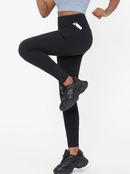 Women’s Plus Size High-Waisted Black Yoga Leggings