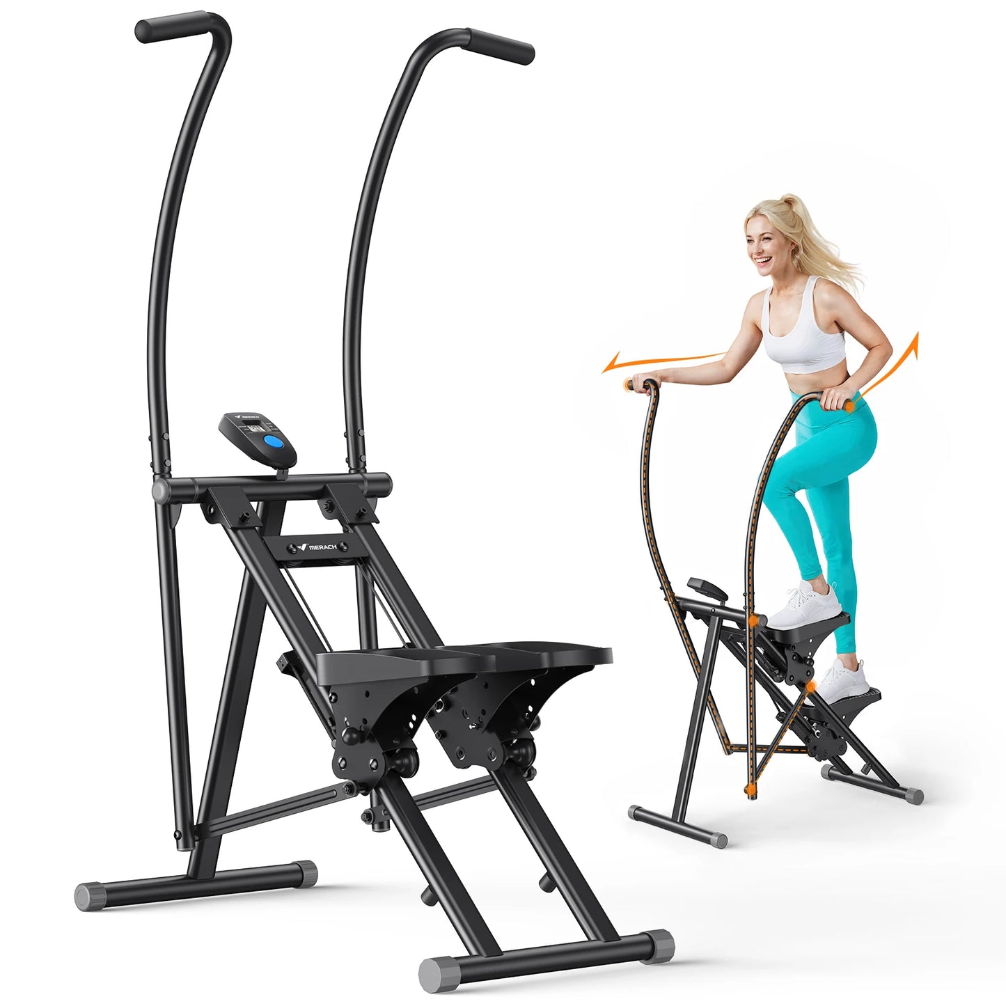Compact Folding Stair Stepper for Full‑Body Workouts