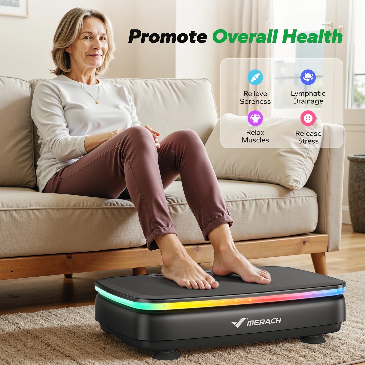 Vibration Plate, Lymphatic Drainage, Fitness  Machine