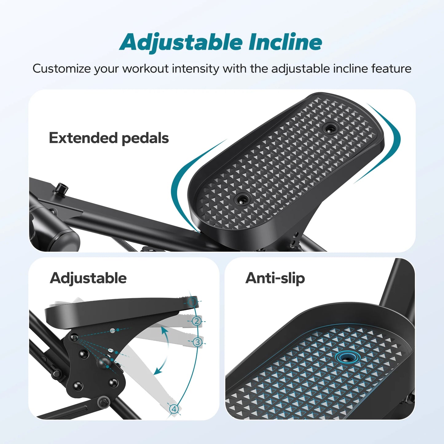 Compact Folding Stair Stepper for Full‑Body Workouts