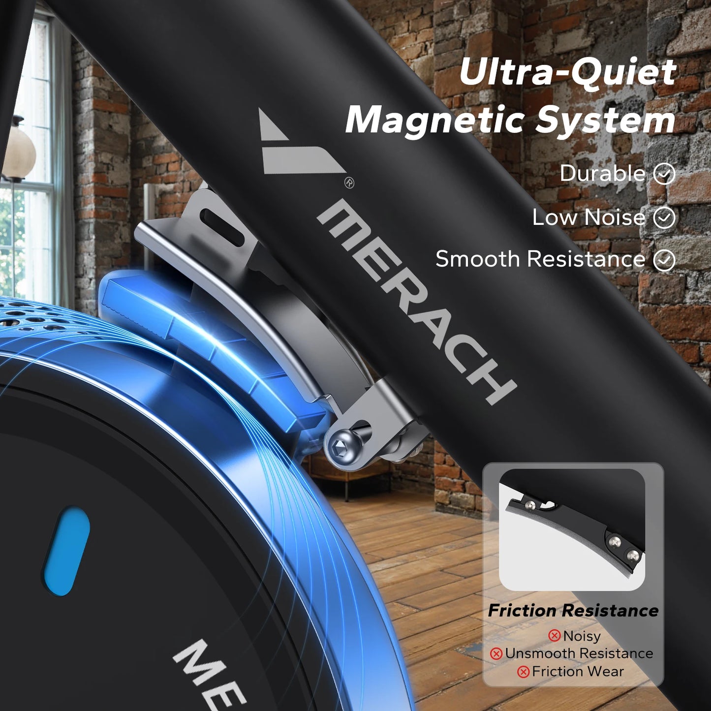 Magnetic Bluetooth Stationary Bike for Indoor Cycling