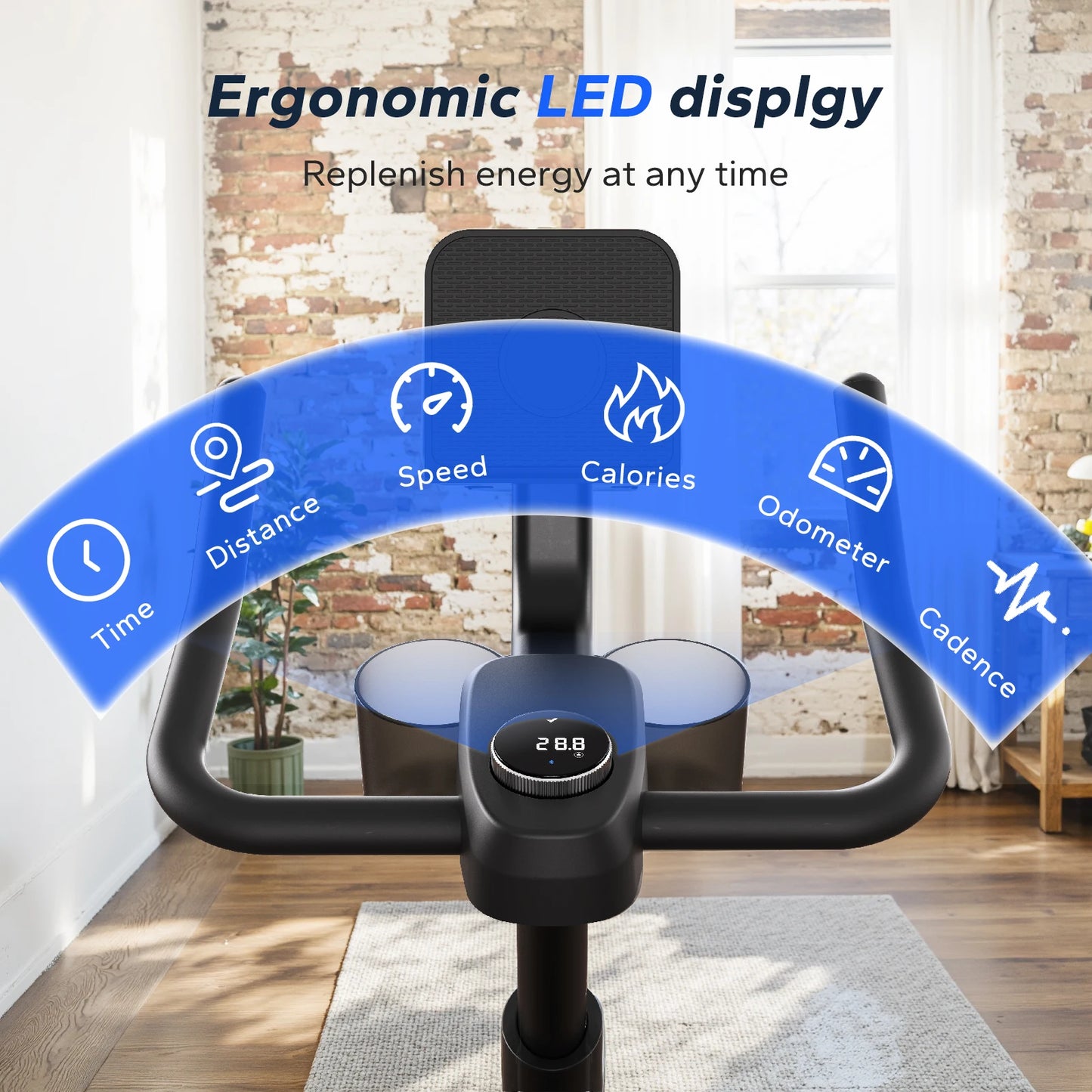 Magnetic Bluetooth Stationary Bike for Indoor Cycling
