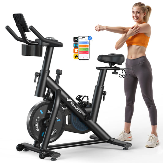 Magnetic Bluetooth Stationary Bike for Indoor Cycling