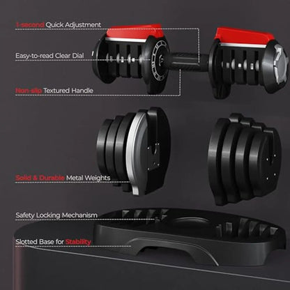 Fast‑Adjust Electroplate Dumbbells for Total Strength Training