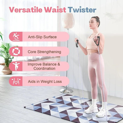 Ab Twister Machine with Counter & Resistance Bands