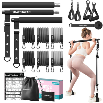Pilates Bar Kit with Resistance Bands