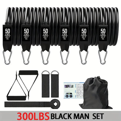 Resistance Bands With Door Anchor, Handles, & Carry Bag