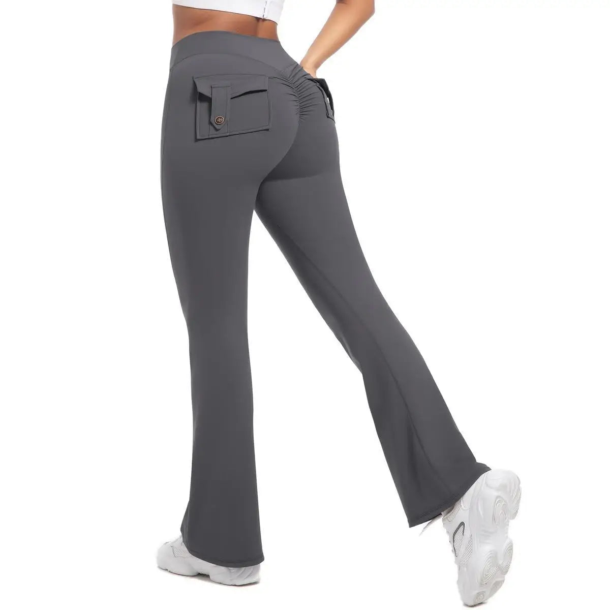 Women's Yoga Trousers, High-Waisted Tummy-Control