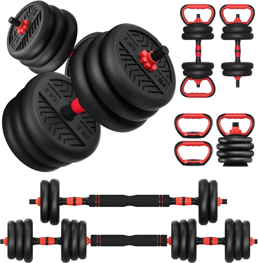Adjustable Dumbbell Set, 20-80lbs Free Weights