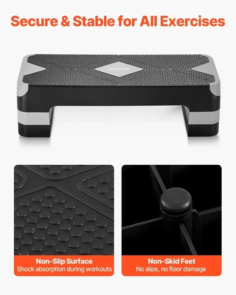 Adjustable 28" AeroExercise Step Platform Trainer