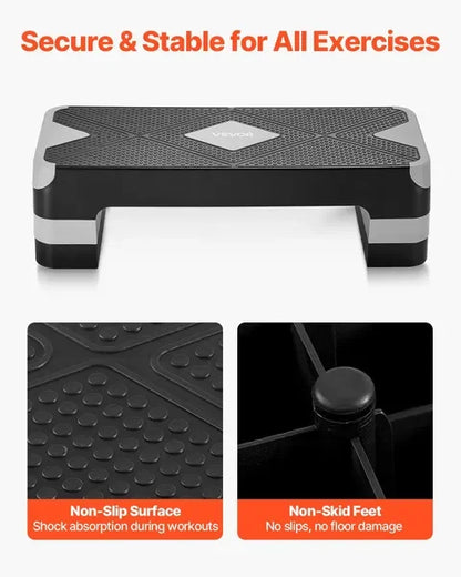 Adjustable 28" AeroExercise Step Platform Trainer