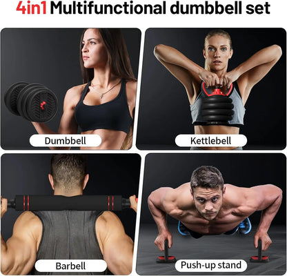 Adjustable Dumbbell Set, 20-80lbs Free Weights