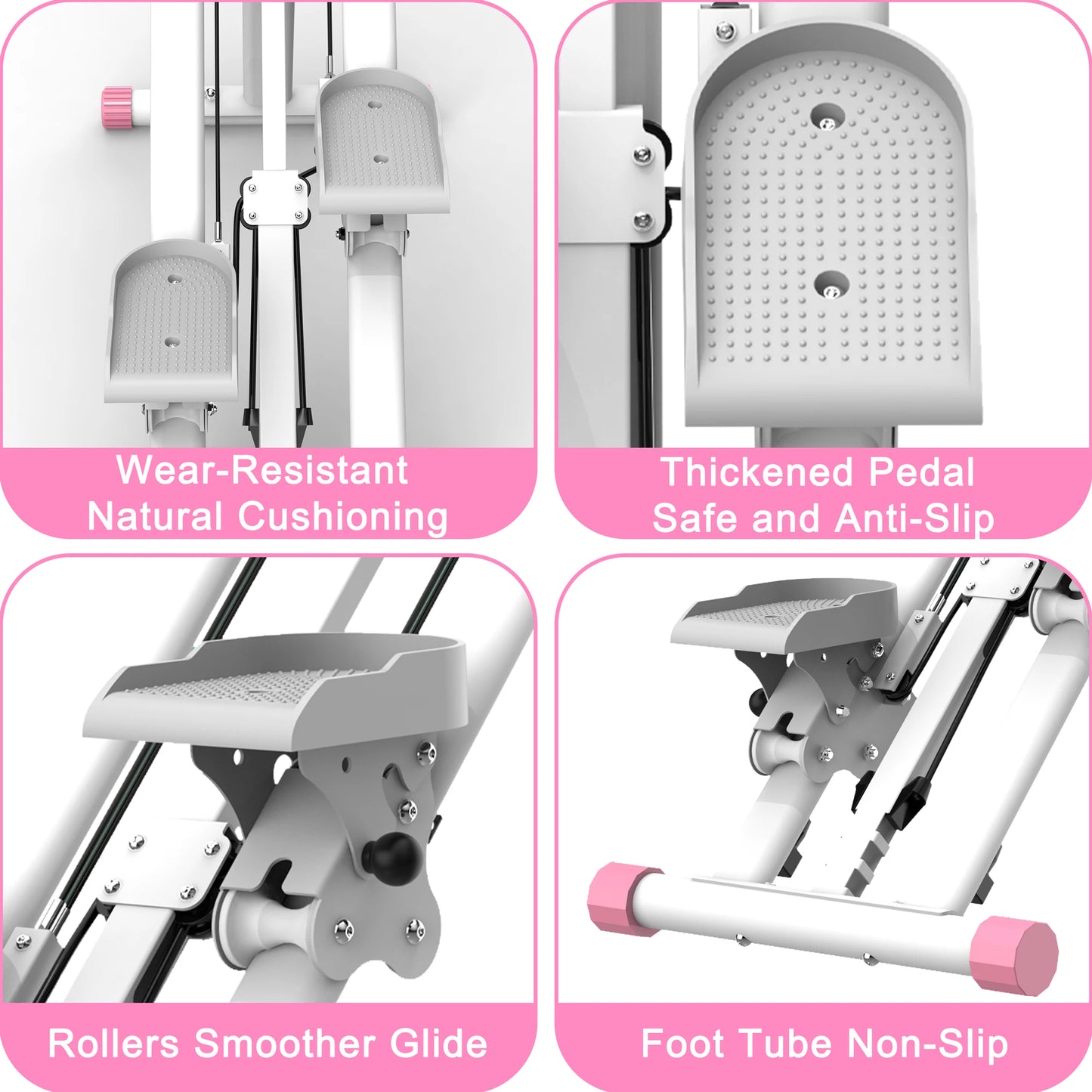 Vertical Climber with Resistance, Adjustable Handlebar