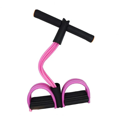 6 Tube Sit-up Pedal Resistance Band with Handle