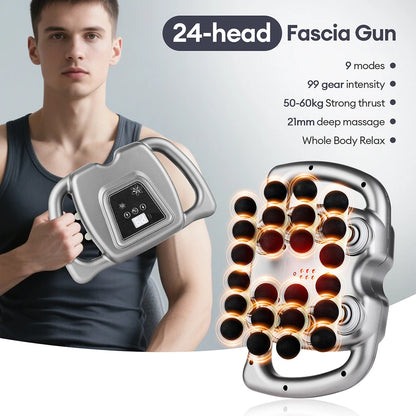High‑Frequency 16‑Head Fascia Massager
