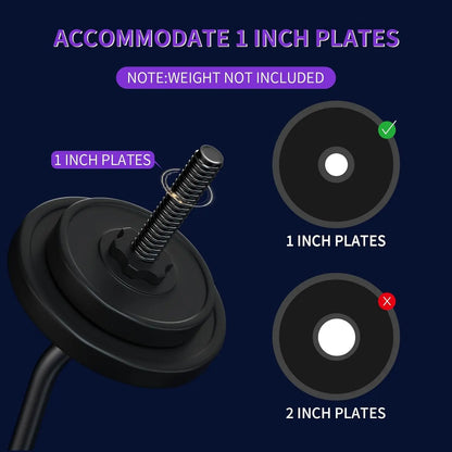 47‑Inch EZ Curl Bar with Star Nuts