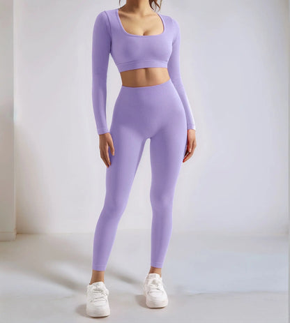 Women's 2PCS Yoga/Running Set, Quick-Drying