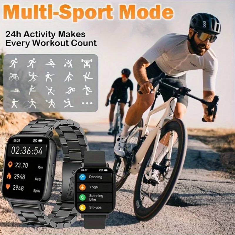 Unisex Wireless Smart Watch with Fitness Tracker.