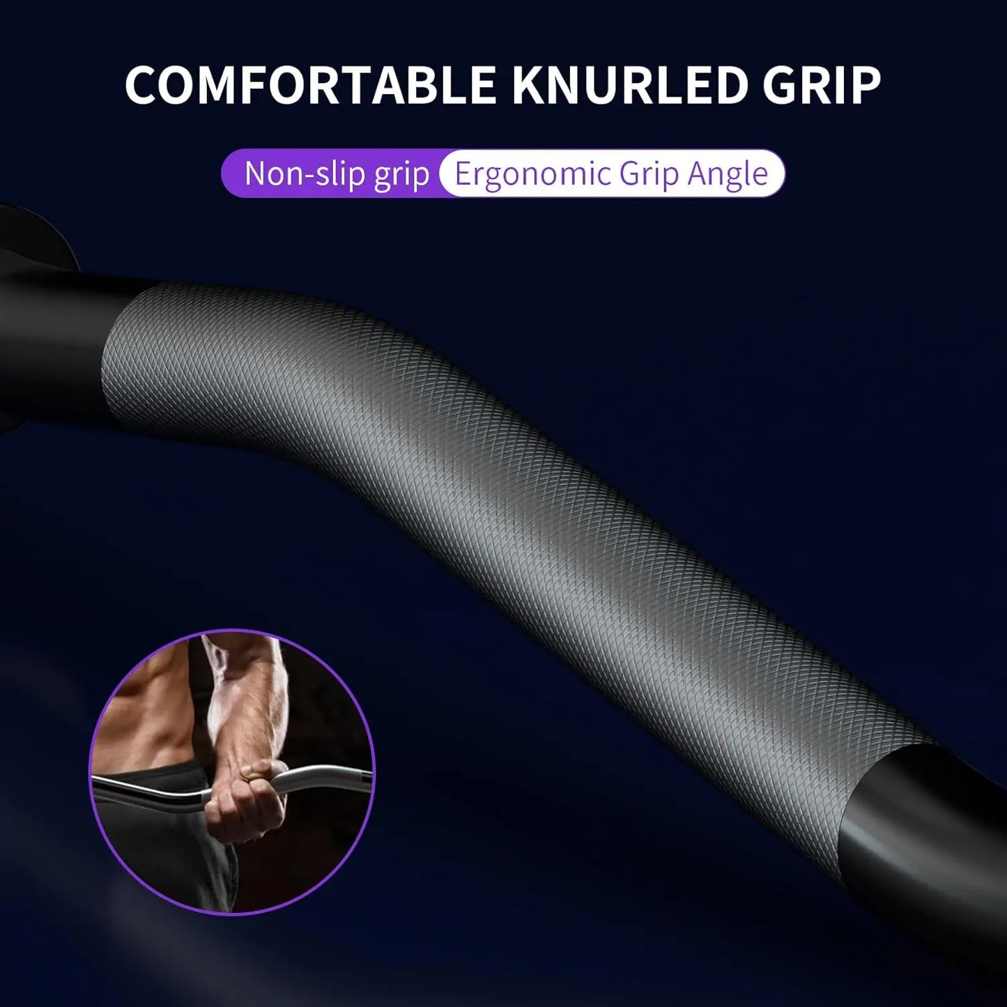 47‑Inch EZ Curl Bar with Star Nuts