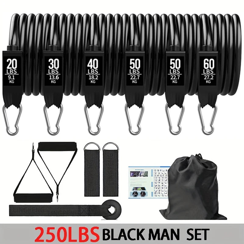 Resistance Bands With Door Anchor, Handles, & Carry Bag