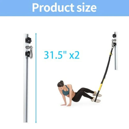 Adjustable Resistance Band Wall Anchor System