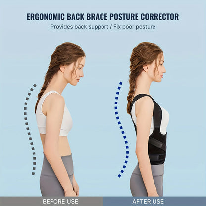 Adjustable Full Back Posture Corrector Brace