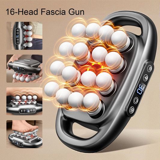 High‑Frequency 16‑Head Fascia Massager