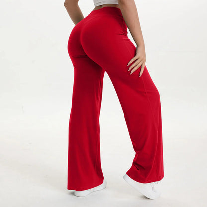 Soft-Motion Mid-Waist Straight Leg Yoga Pants