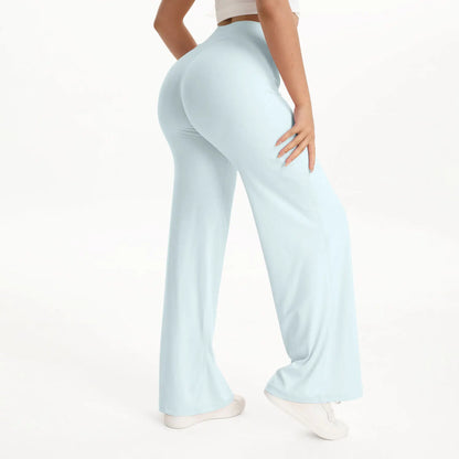 Soft-Motion Mid-Waist Straight Leg Yoga Pants