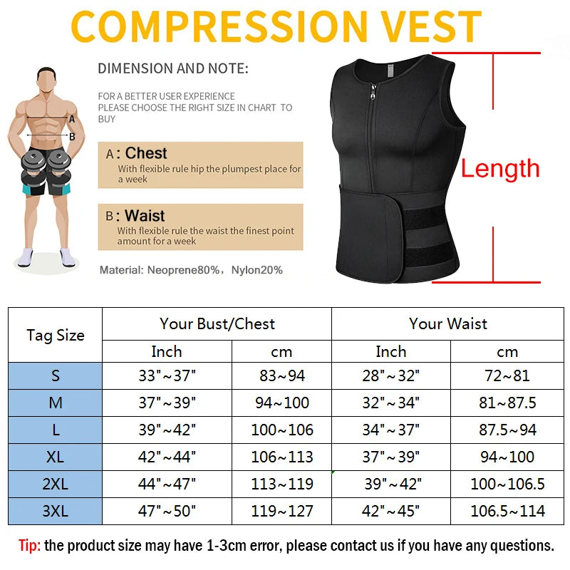 Men's Body Shaper Compression Vest