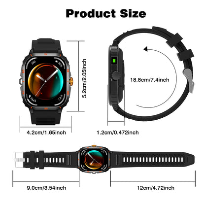 Smart Watch with Step/Calorie Tracking and Weather Display