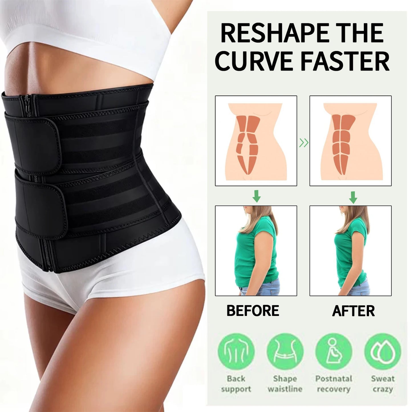 Adjustable Waist Trainer for Women