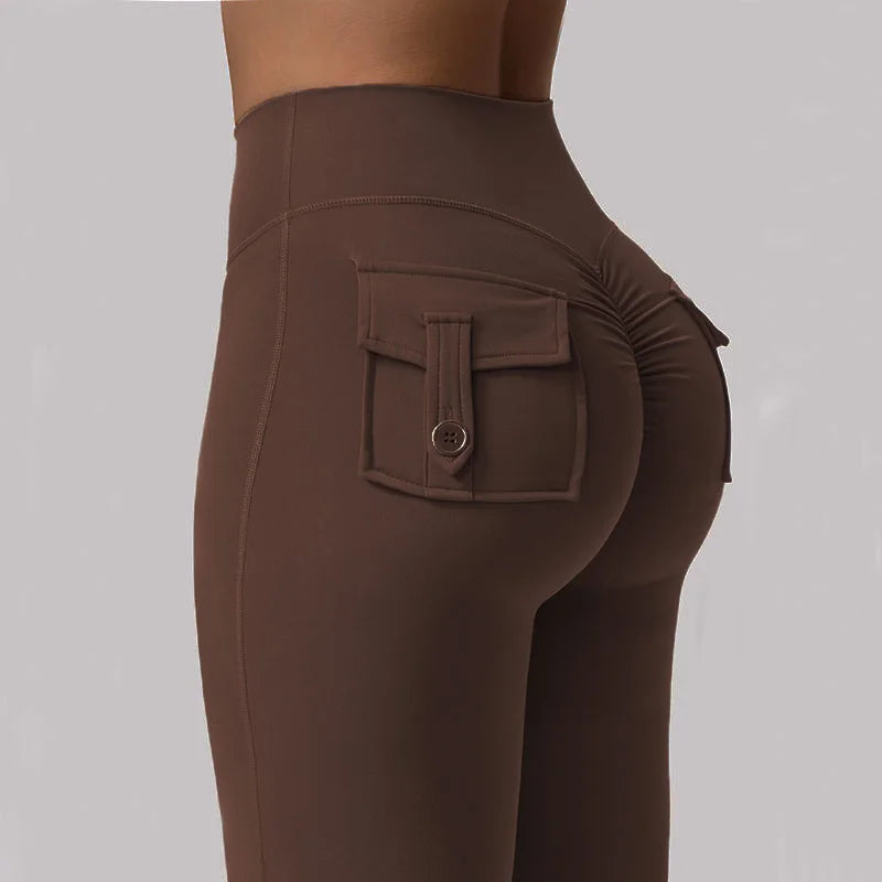 Women's Yoga Trousers, High-Waisted Tummy-Control