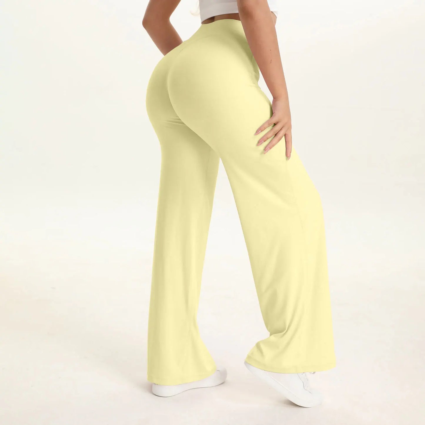 Soft-Motion Mid-Waist Straight Leg Yoga Pants