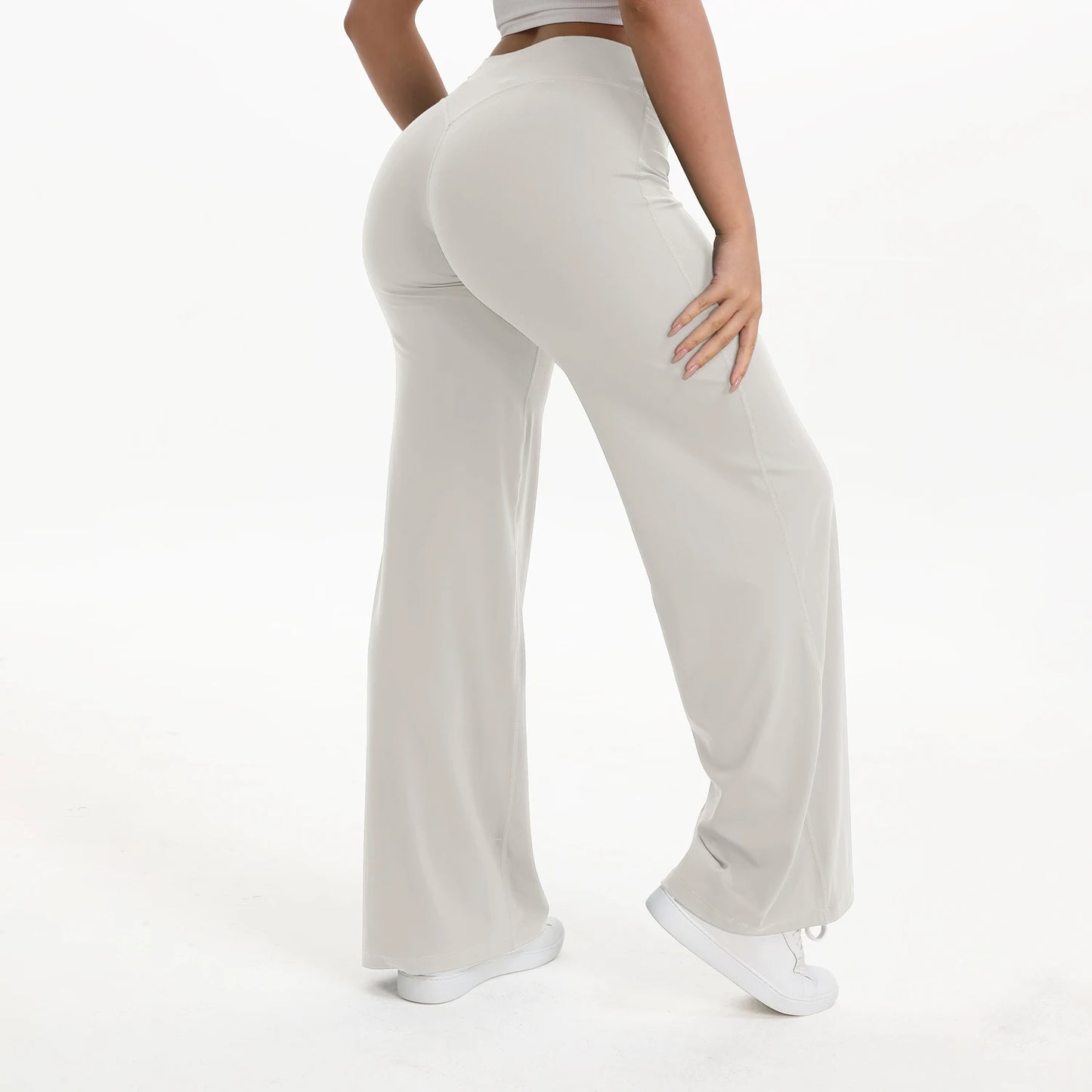 Soft-Motion Mid-Waist Straight Leg Yoga Pants