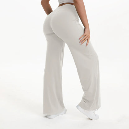 Soft-Motion Mid-Waist Straight Leg Yoga Pants
