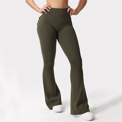 Women's Yoga Trousers, High-Waisted Tummy-Control