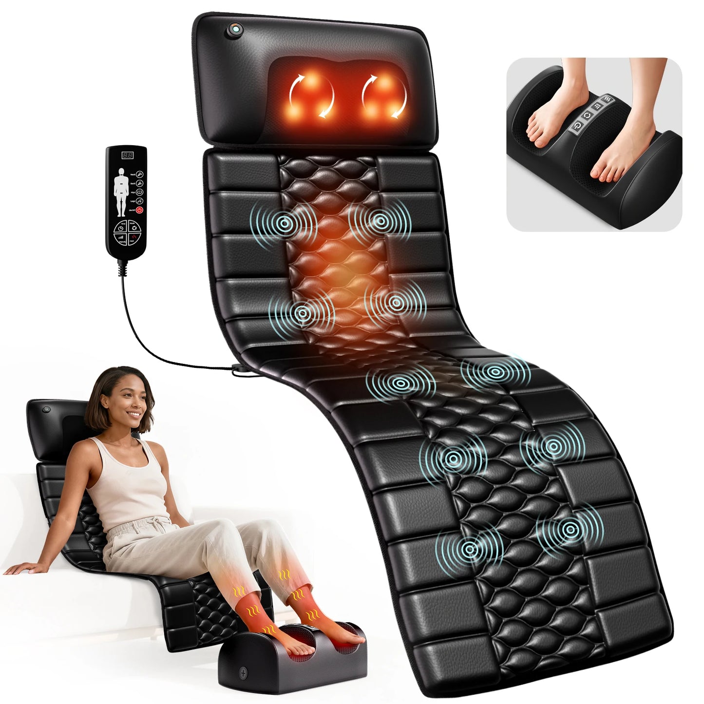 Full Body Shiatsu Massage Mat with Heat